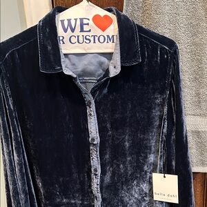 Bella Dahl Midnight Velvet Shirt